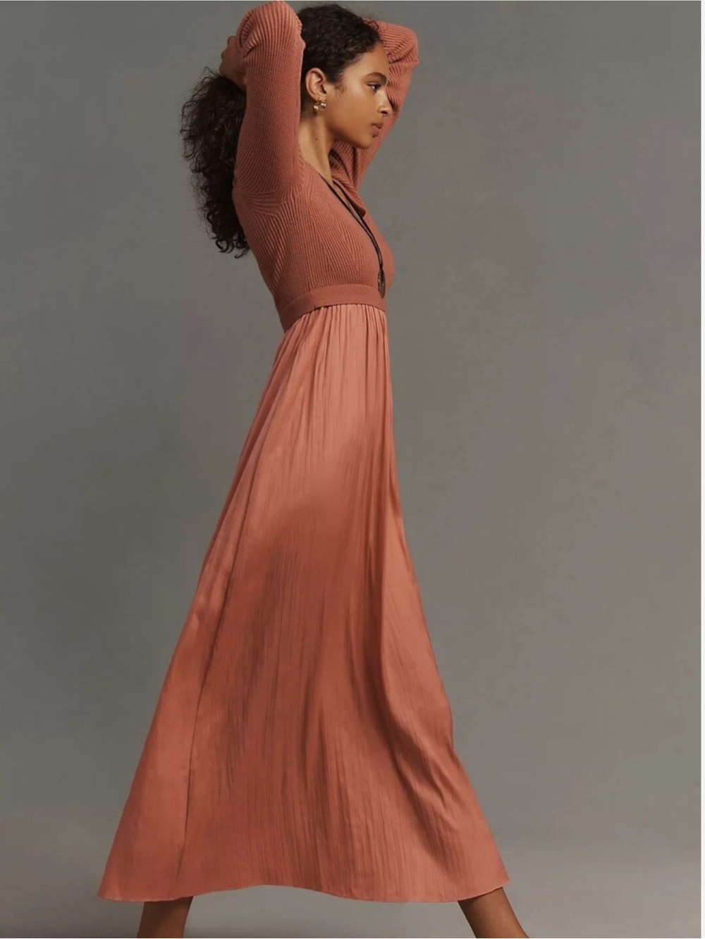 Anthropologie Thea Twofer Sweater Dress Scoop-Neck Edition - Picture 13 of 13